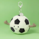 Jellycat 足球吊飾 Amuseables Sports Football Bag Charm / 11cm：圖片 4