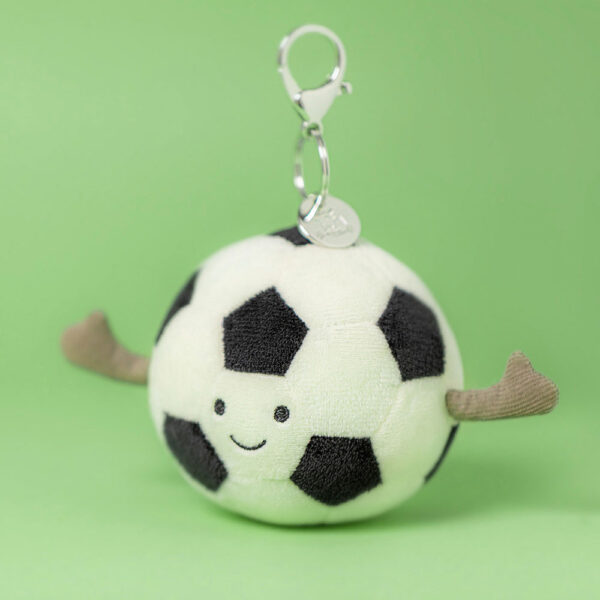 Jellycat 足球吊飾 Amuseables Sports Football Bag Charm / 11cm：圖片 4