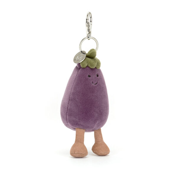 Jellycat 茄子吊飾 Amuseables Aubergine Bag Charm /8cm：圖片 1