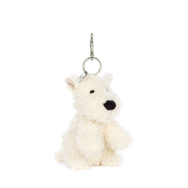 Jellycat 西高地吊飾 Munro Scottie Dog Bag Charm /10cm：圖片 1
