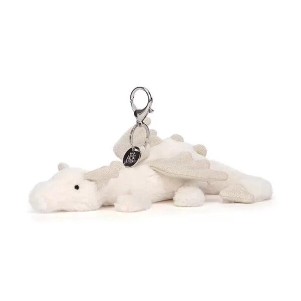 Jellycat 雪龍吊飾 Snow Dragon / 白龍吊飾 11cm：圖片 1