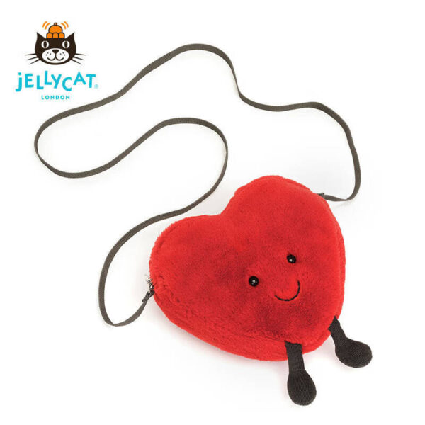 Jellycat 紅色愛心包包 / 17cm：圖片 2
