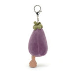 Jellycat 茄子吊飾 Amuseables Aubergine Bag Charm /8cm：圖片 3