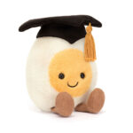 Jellycat 趣味水煮蛋畢業玩偶 Amuseables Boiled Egg Graduation / 15cm
